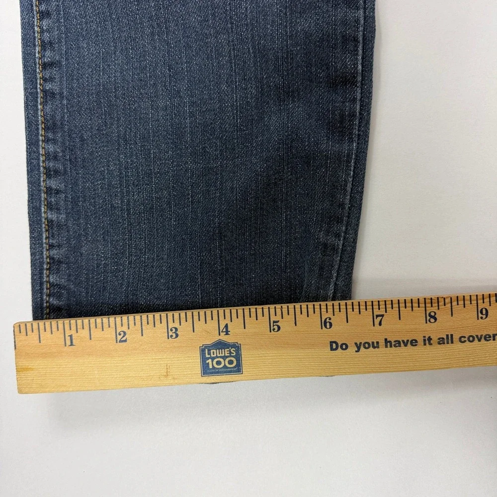 Y2K Polo Ralph Lauren Mens Dark Wash Jeans Red Pony Logo Straight Leg 30x30
